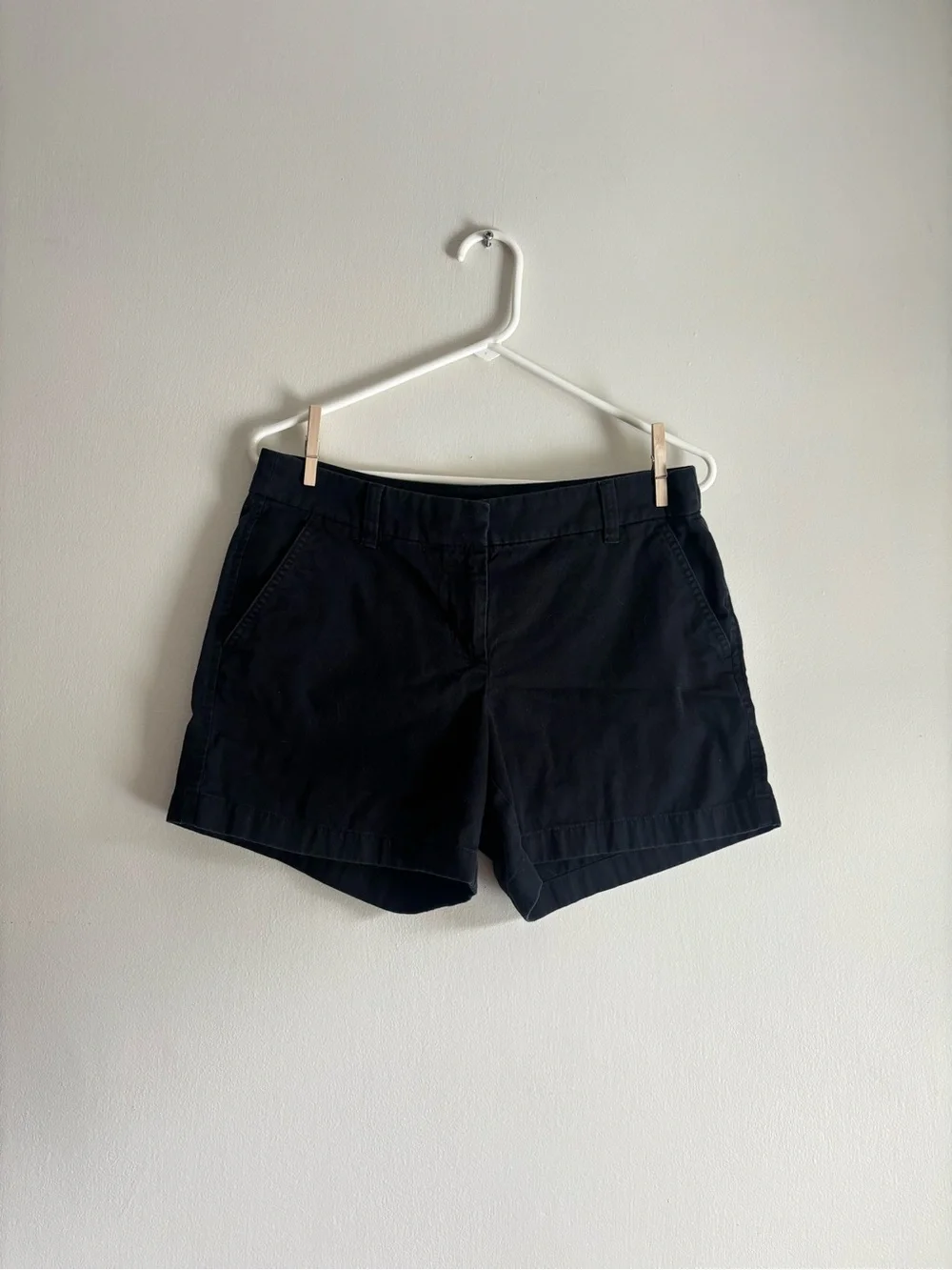 J. Crew Navy Cotton Bermuda Shorts